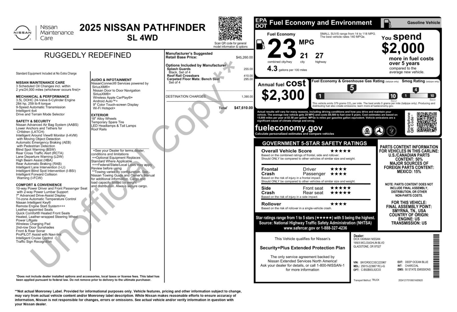 Used 2025 Nissan Pathfinder SL AWD/4WD image 52
