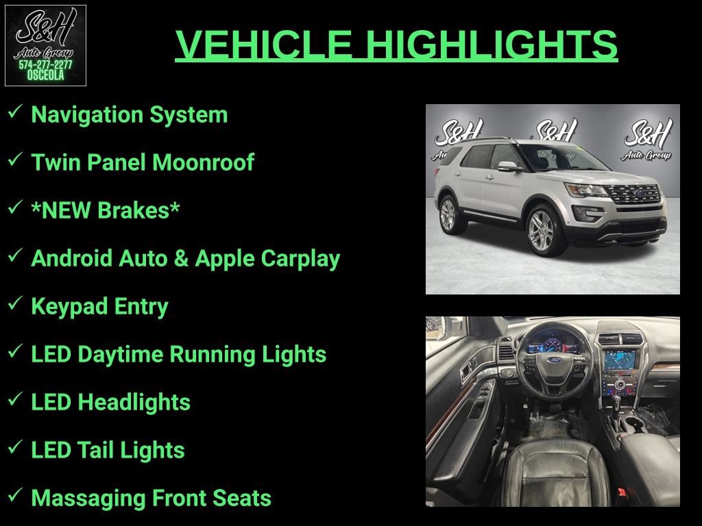 Used 2017 Ford Explorer Limited w/ Equipment Group 301A AWD/4WD image 3