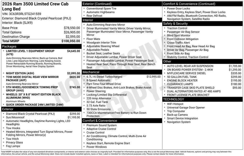 New 2026 RAM 3500 Limited image 4