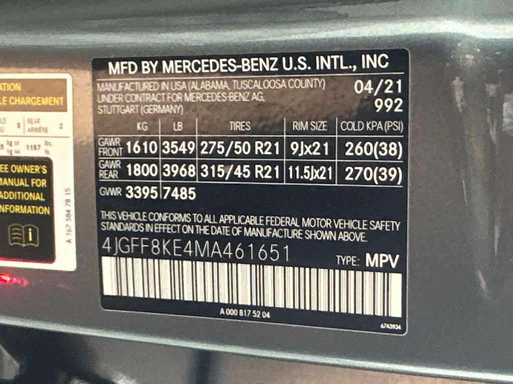 Used 2021 Mercedes-Benz GLS 63 AMG 4MATIC image 37