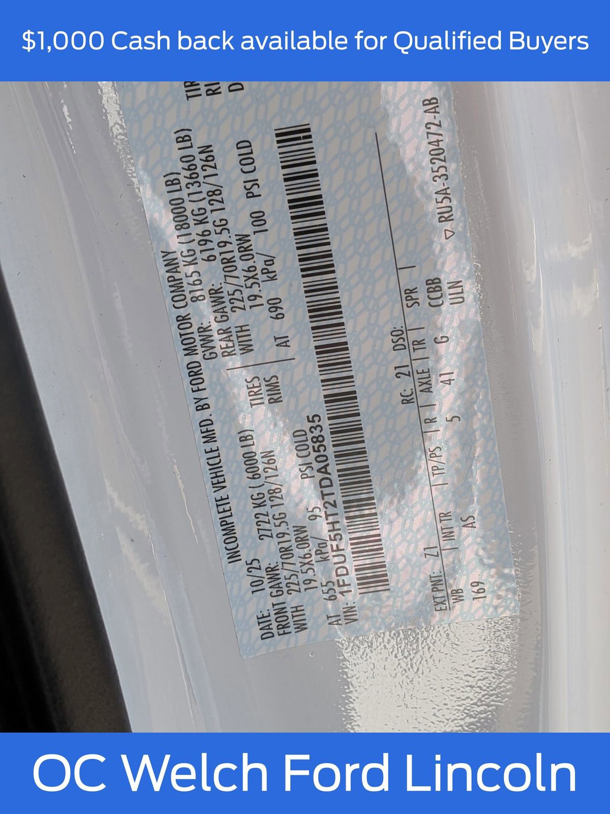 New 2026 Ford F550 4x4 Regular Cab Super Duty w/ XL Chrome Package image 13