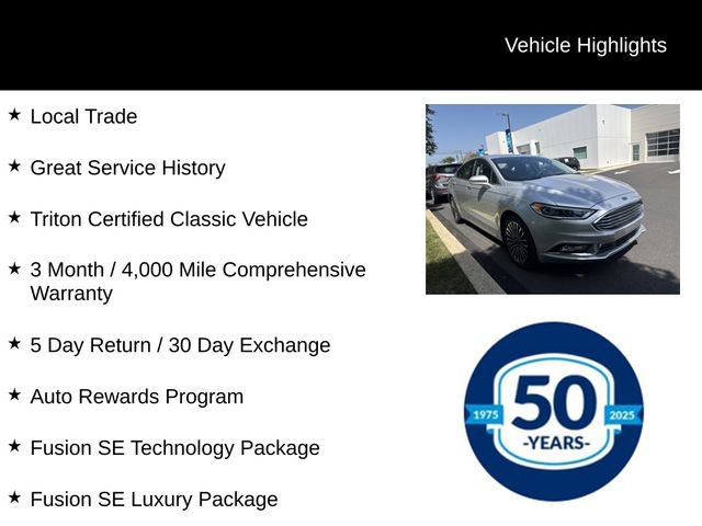 Used 2017 Ford Fusion SE w/ Fusion SE Technology Package FWD image 8