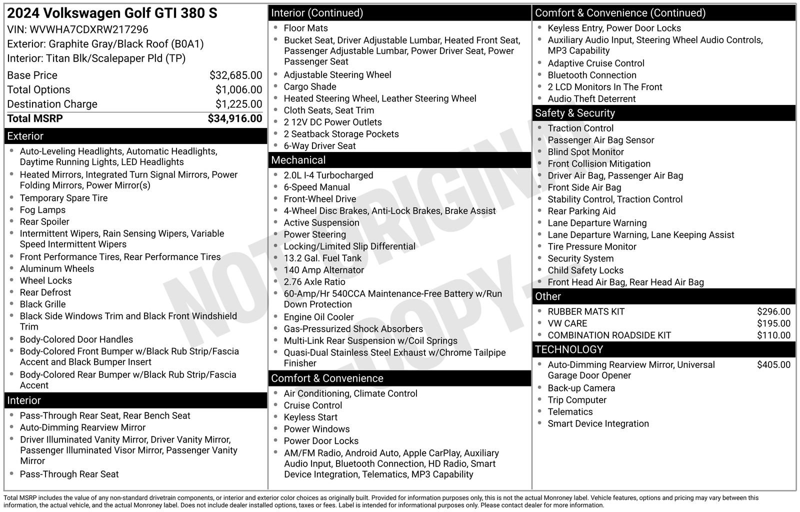 Used 2024 Volkswagen GTI S FWD image 4