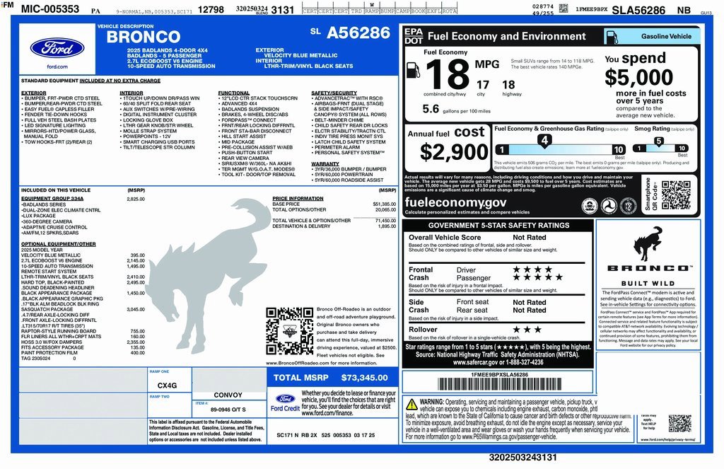 Used 2025 Ford Bronco Badlands image 2