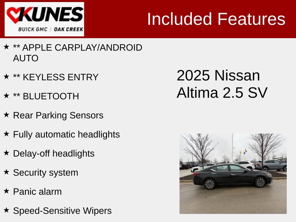 Used 2025 Nissan Altima 2.5 SV FWD image 2