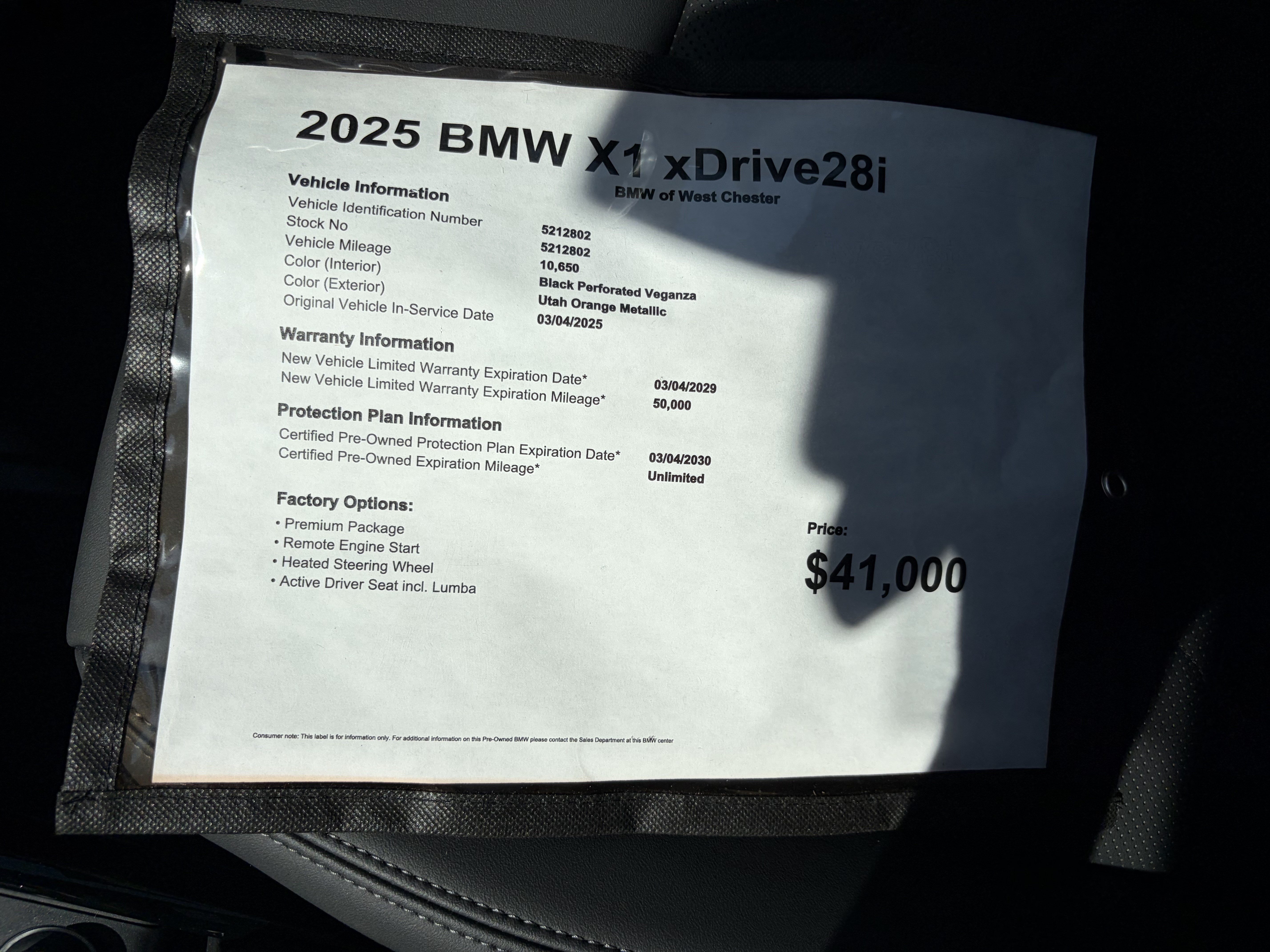 Certified 2025 BMW X1 xDrive28i w/ Premium Package AWD/4WD image 19
