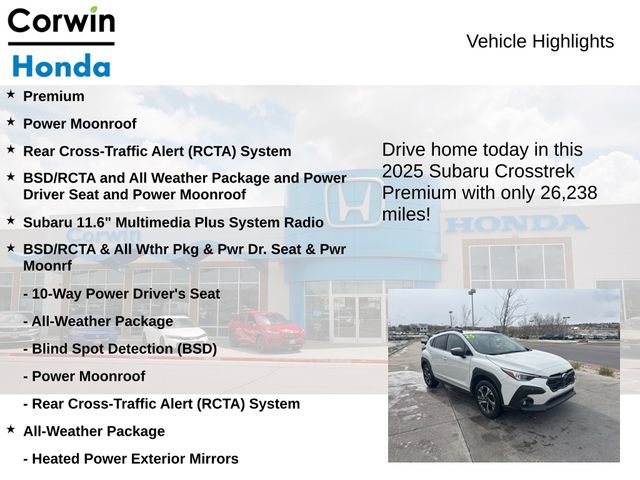 Used 2025 Subaru Crosstrek 2.0i Premium AWD/4WD image 6