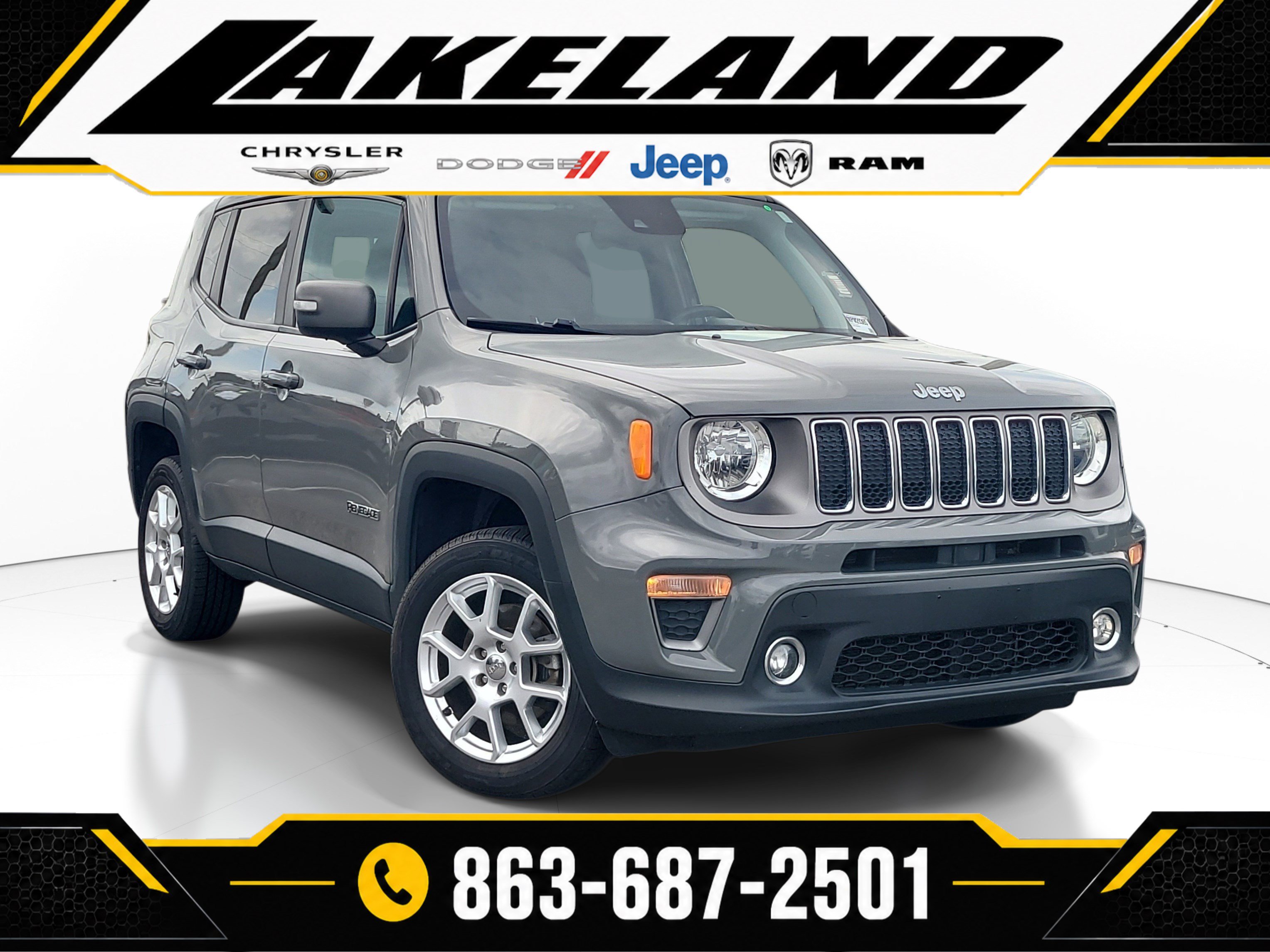 Used 2021 Jeep Renegade Limited w/ Sun & Sound Group AWD/4WD image 1