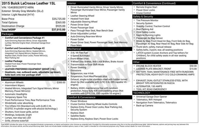 Used 2015 Buick LaCrosse Leather image 4