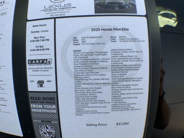 Used 2025 Honda Pilot Elite image 27