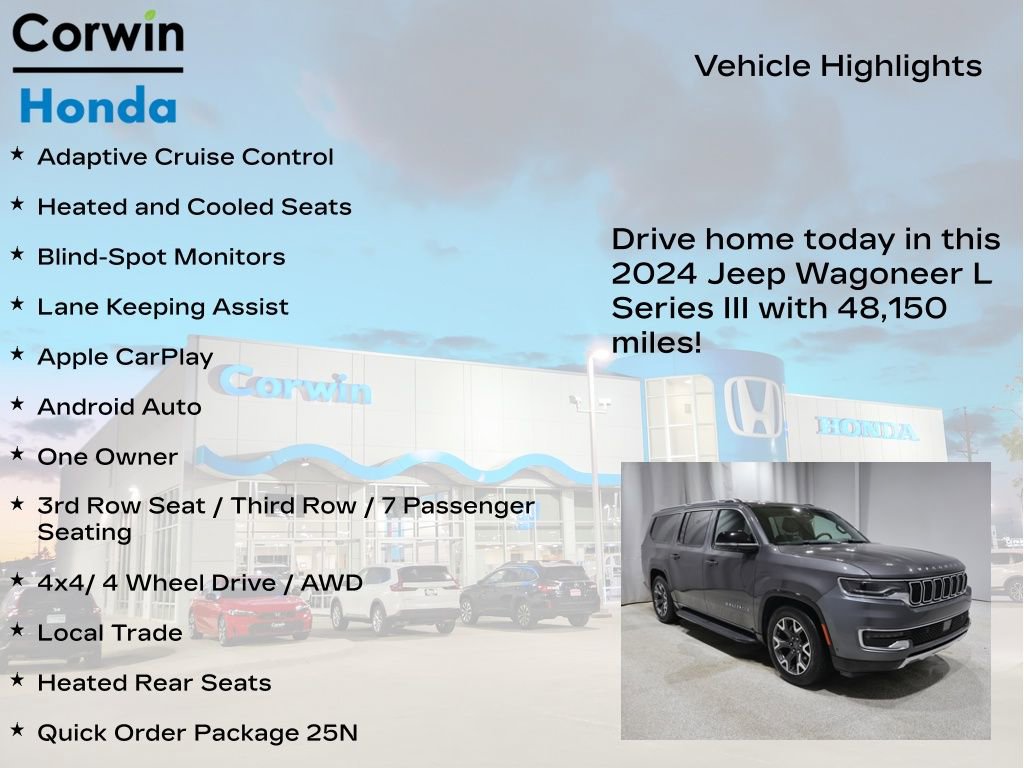 Used 2024 Jeep Wagoneer L Series III w/ Flexible Seating Group image 6