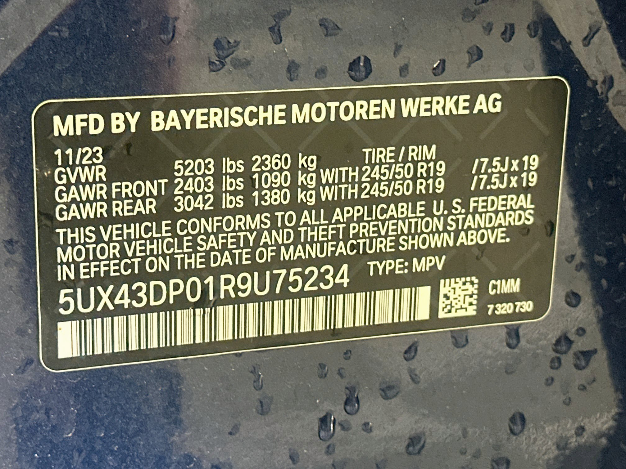 Used 2024 BMW X3 sDrive30i w/ Convenience Package RWD image 12