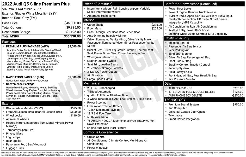 Certified 2022 Audi Q5 2.0T Premium Plus w/ Premium Plus Package image 3
