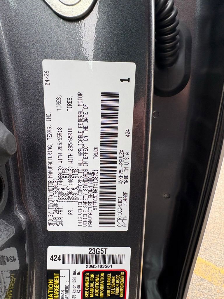 New 2026 Toyota Tundra TRD Pro AWD/4WD image 49