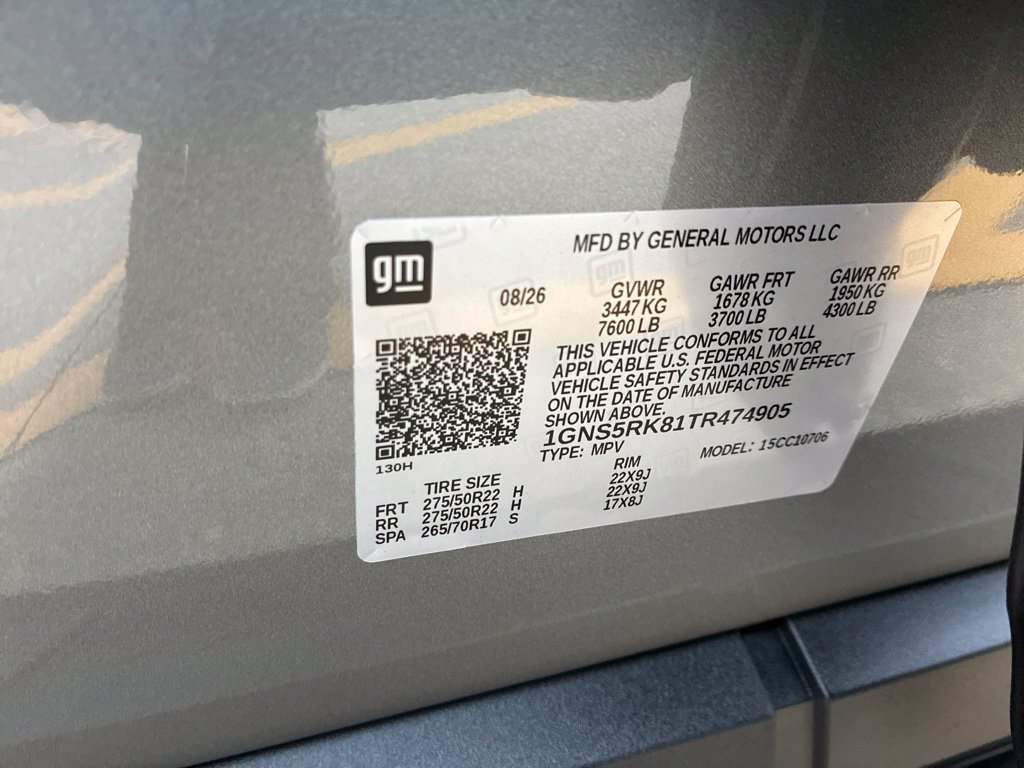 New 2026 Chevrolet Tahoe RST w/ Comfort Package RWD image 35