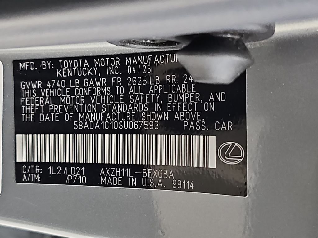 Certified 2025 Lexus ES 300h w/ Premium Package FWD image 37