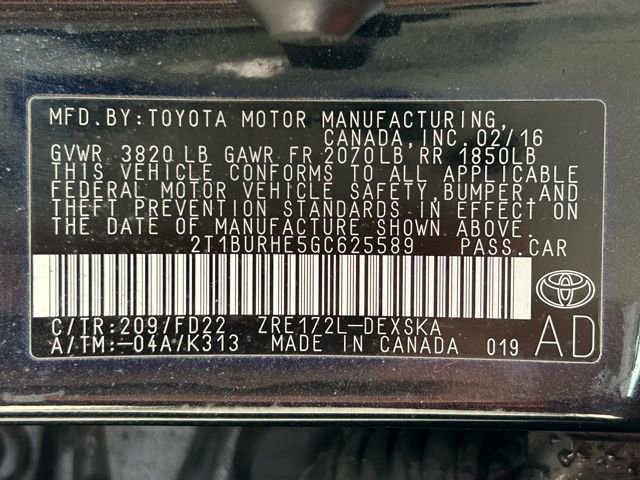 Used 2016 Toyota Corolla S image 10