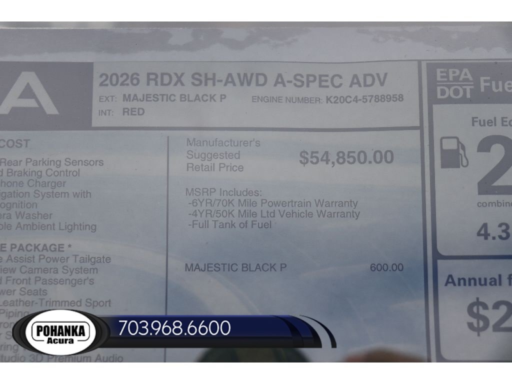 New 2026 Acura RDX A-Spec w/ Advance Package AWD/4WD image 40