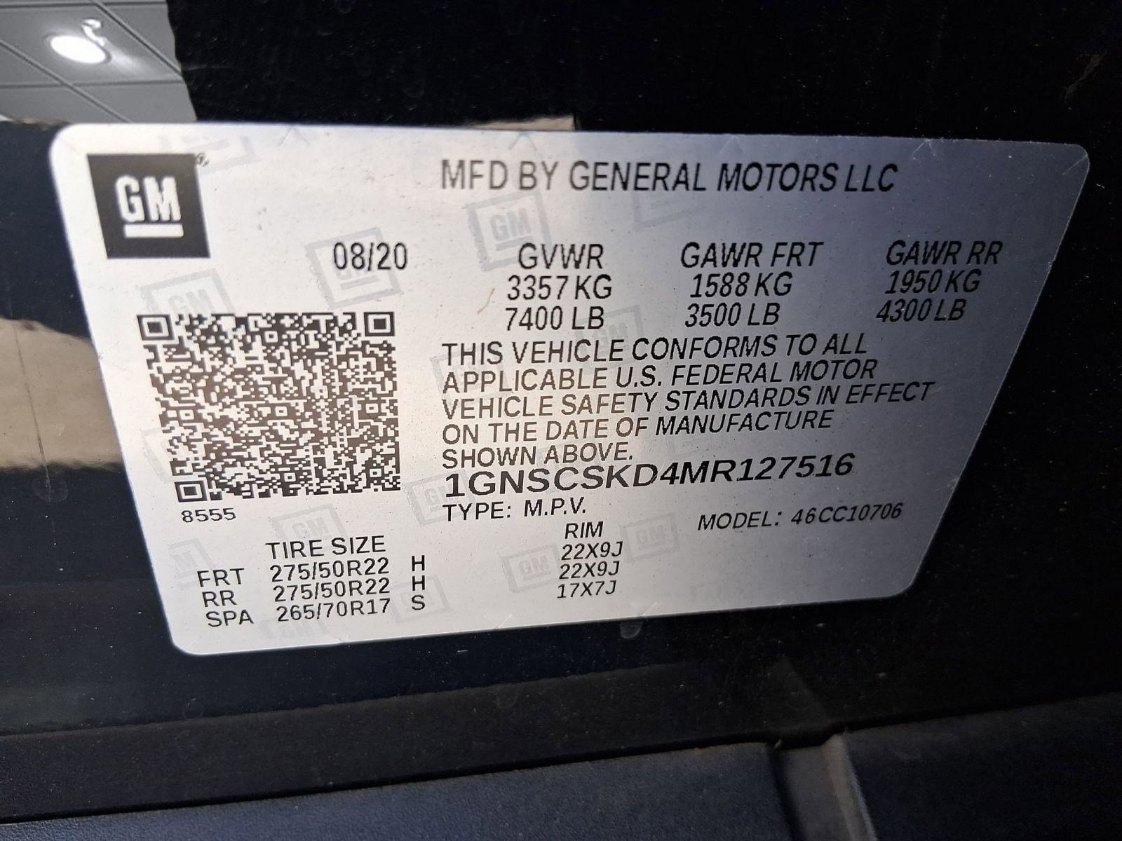 Used 2021 Chevrolet Tahoe Premier w/ Premium Package image 20