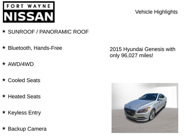 Used 2015 Hyundai Genesis 3.8 w/ Option Group 04 AWD/4WD image 7