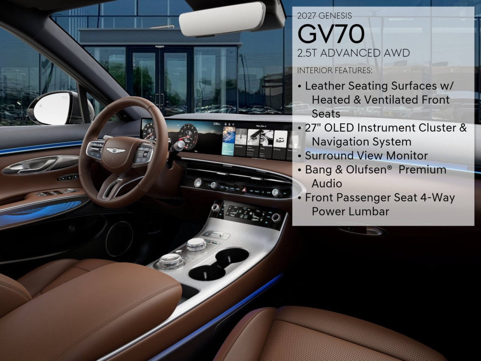 New 2027 Genesis GV70 2.5T Advanced AWD/4WD image 15