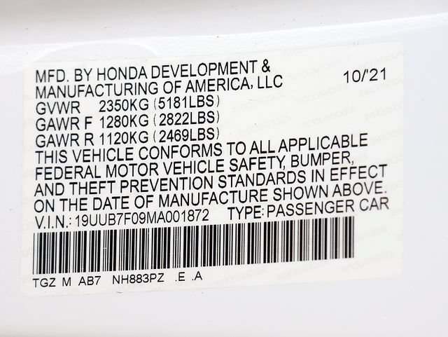 Certified 2021 Acura TLX Type S AWD/4WD image 39