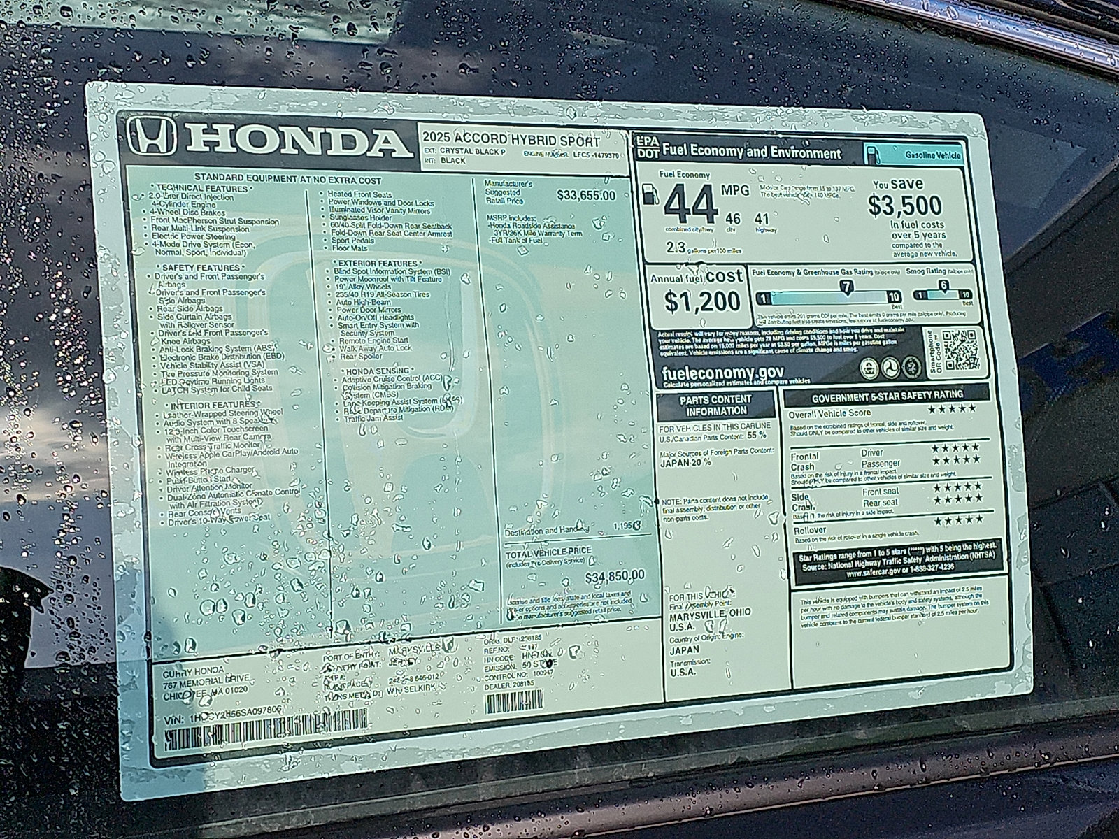 New 2025 Honda Accord Sport image 11