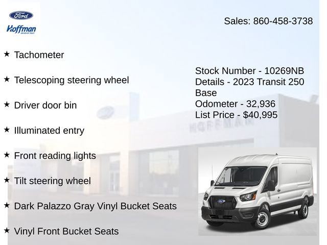 Used 2023 Ford Transit 250 Medium Roof AWD w/ Load Area Protection Package image 6