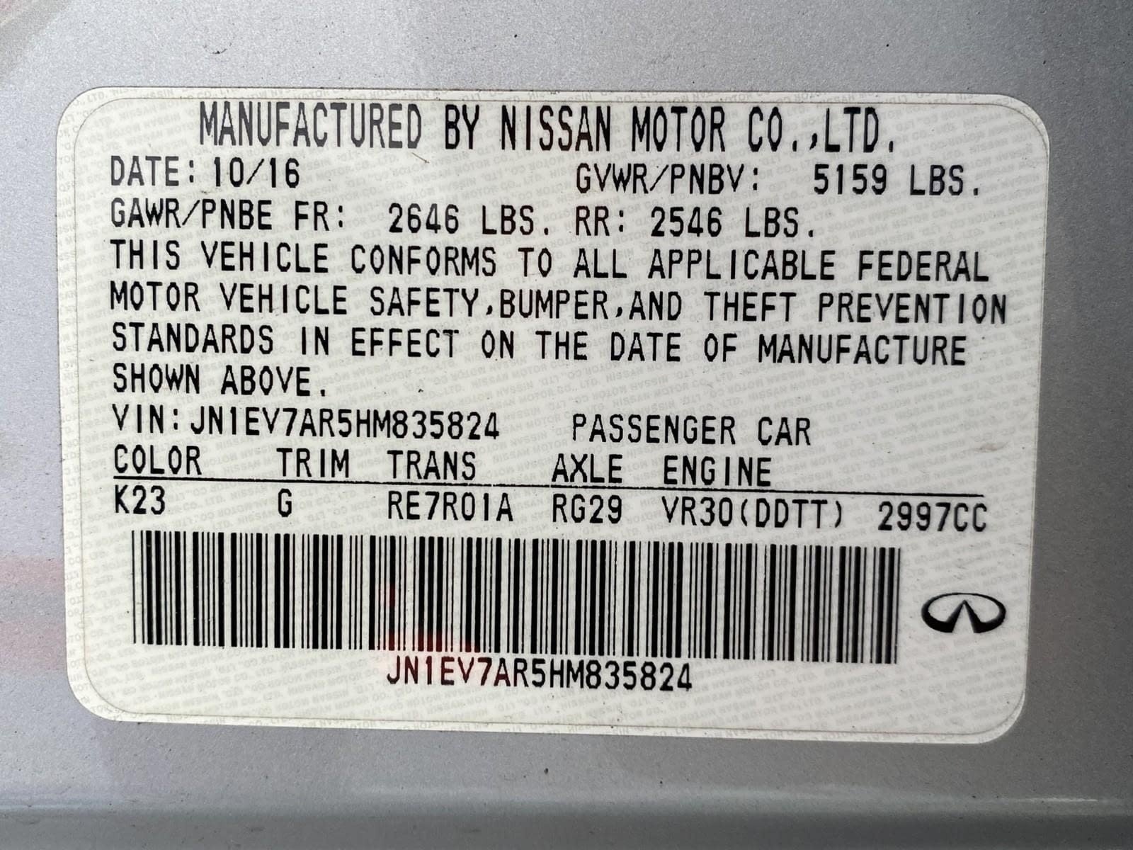 Used 2017 INFINITI Q50 3.0t Premium w/ 3.0T Premium Plus Package AWD/4WD image 27