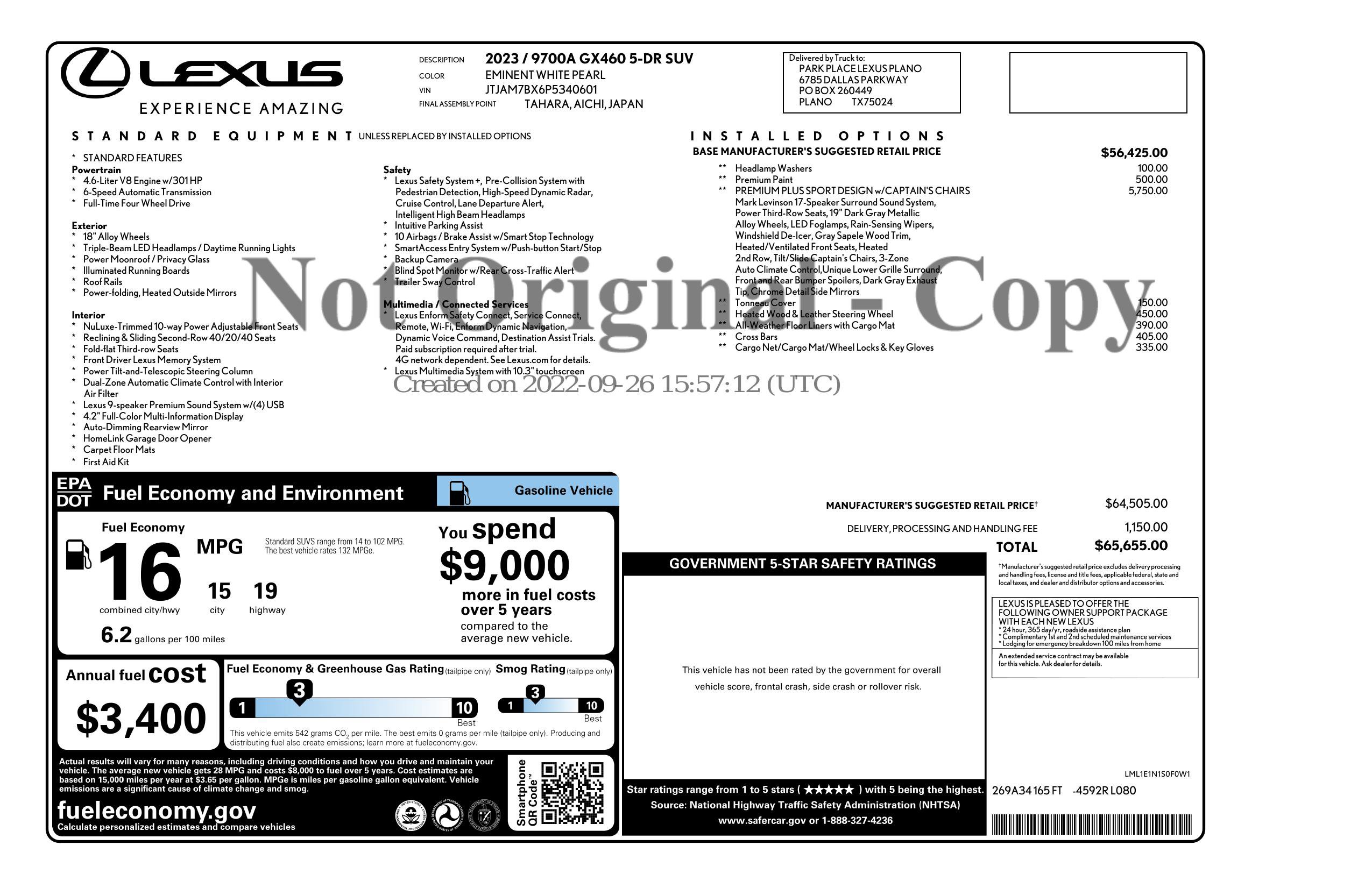 Used 2023 Lexus GX 460 Premium w/ Accessory Package image 3