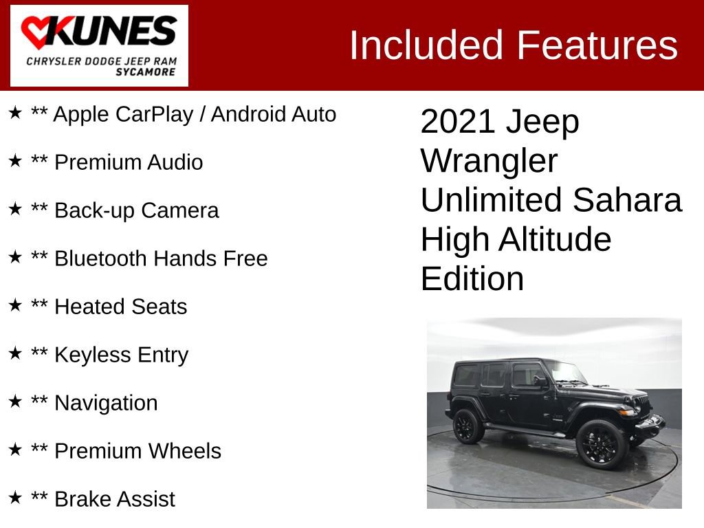 Used 2021 Jeep Wrangler Unlimited Sahara image 3