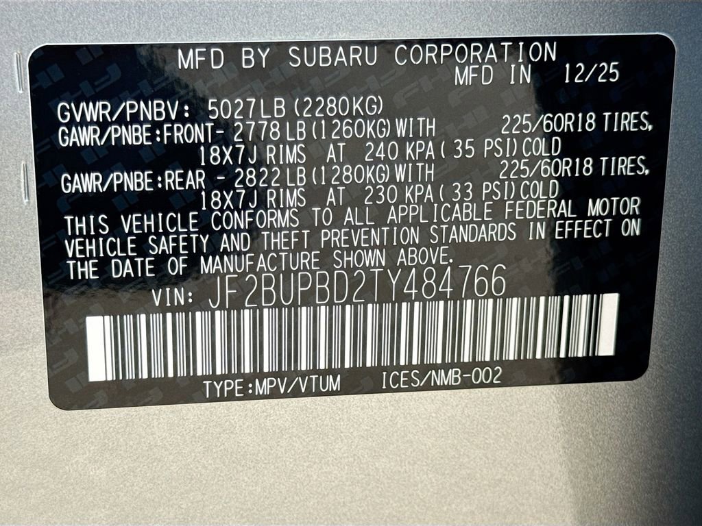 New 2026 Subaru Outback Premium image 42