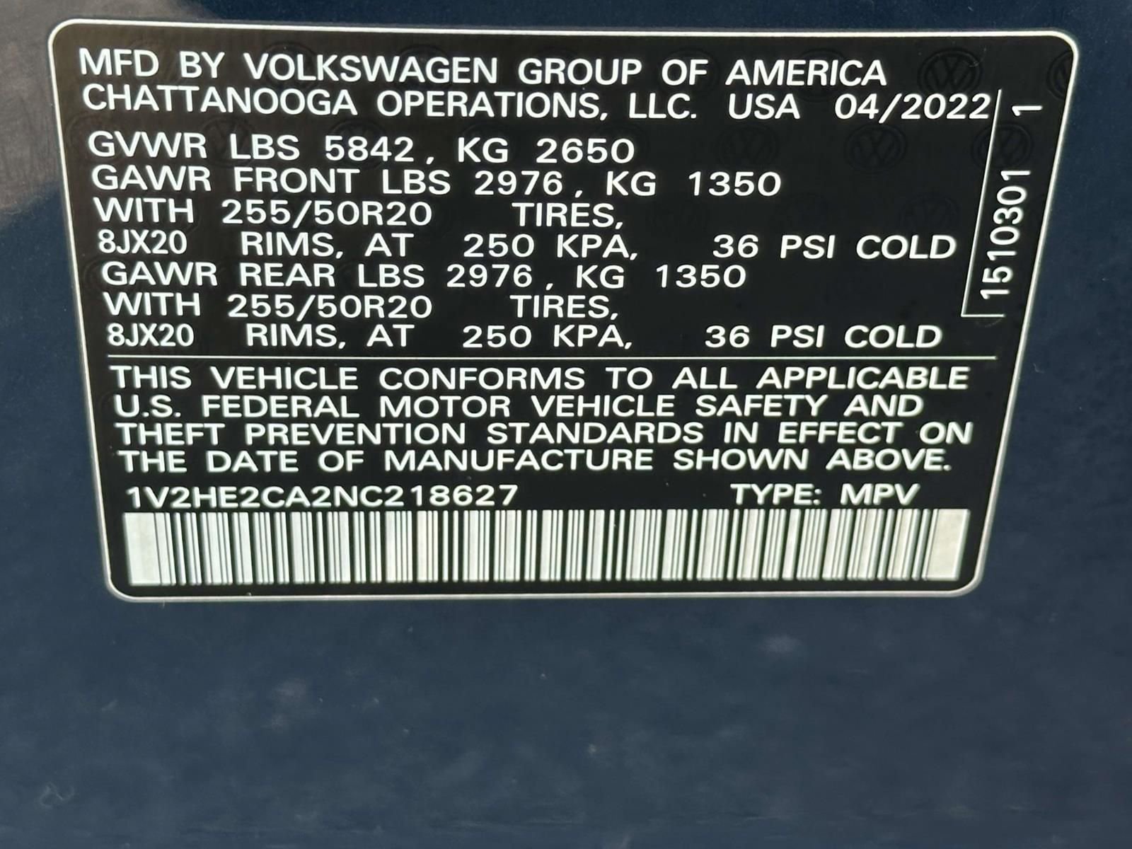 Used 2022 Volkswagen Atlas Cross Sport SE AWD/4WD image 28