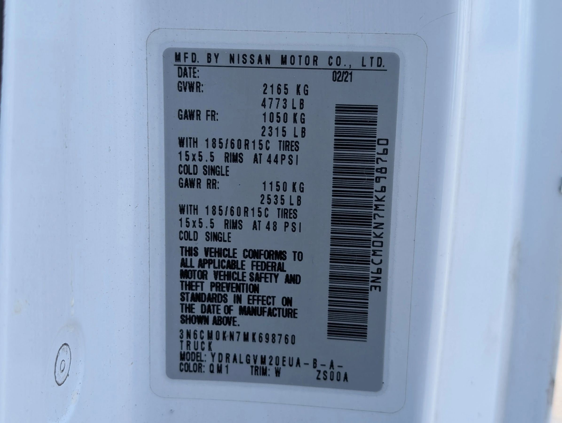 Used 2021 Nissan NV200 SV FWD image 22
