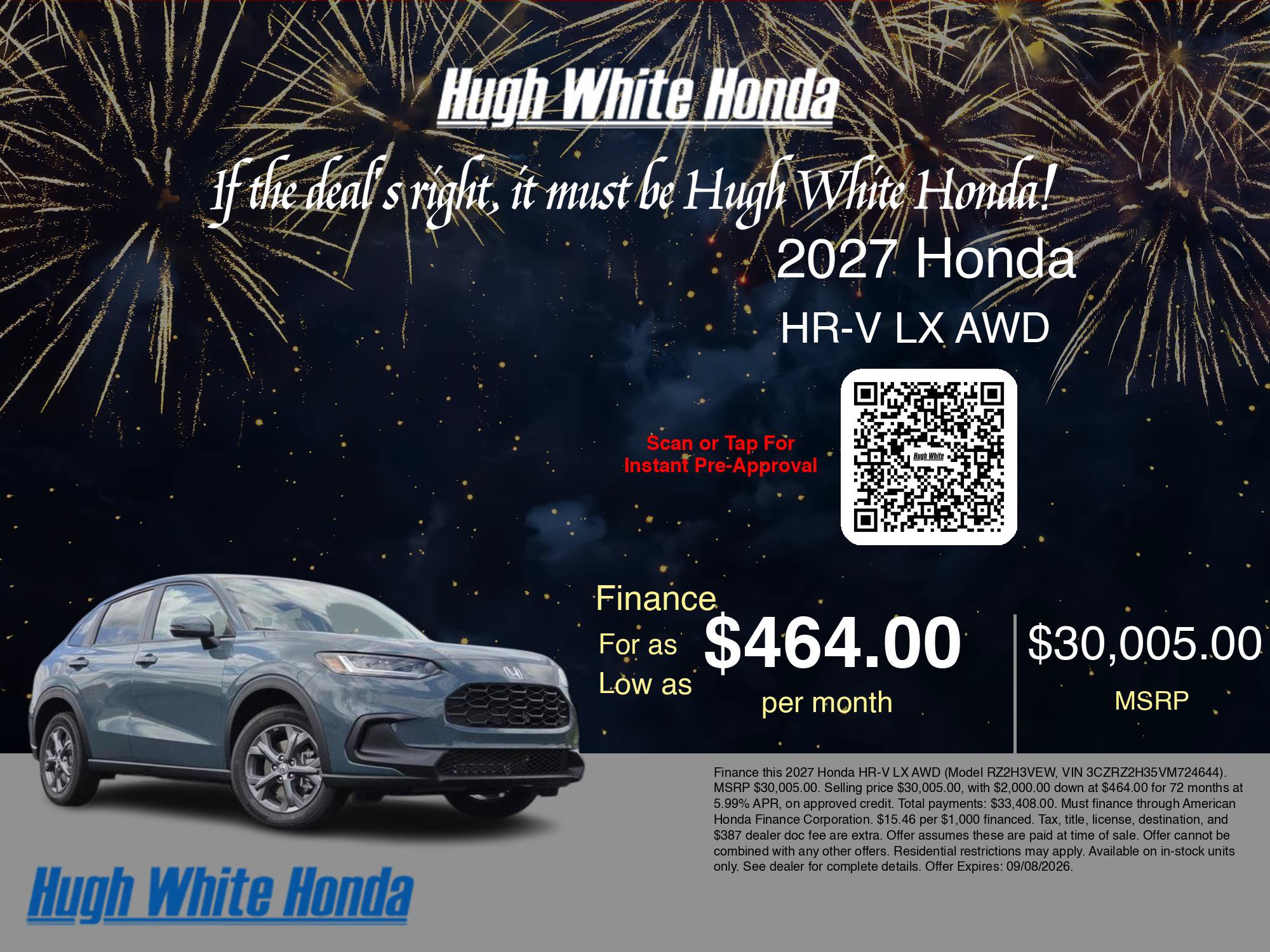 New 2027 Honda HR-V LX image 7