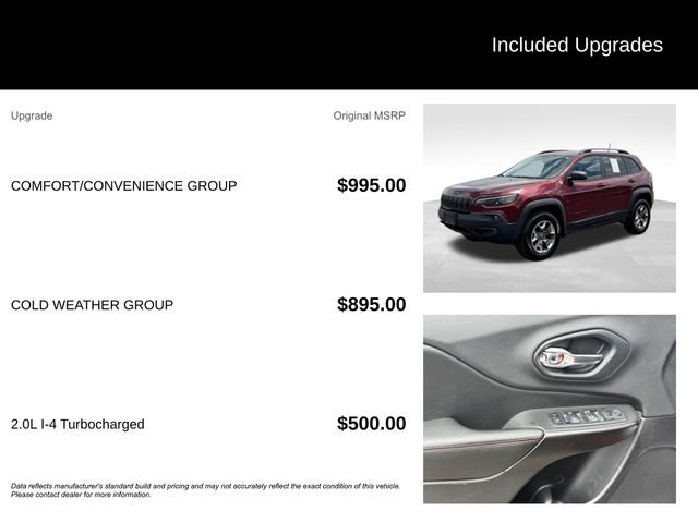 Certified 2019 Jeep Cherokee Trailhawk w/ Comfort/Convenience Group AWD/4WD image 5