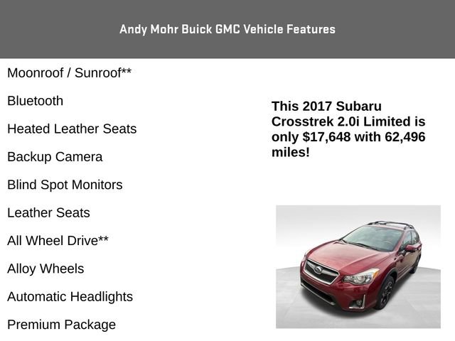 Used 2017 Subaru Crosstrek 2.0i Limited image 4