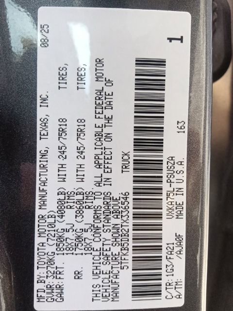 Used 2026 Toyota Tundra SR AWD/4WD image 35