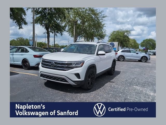 Certified 2022 Volkswagen Atlas SE w/ Black Wheel Package FWD image 1