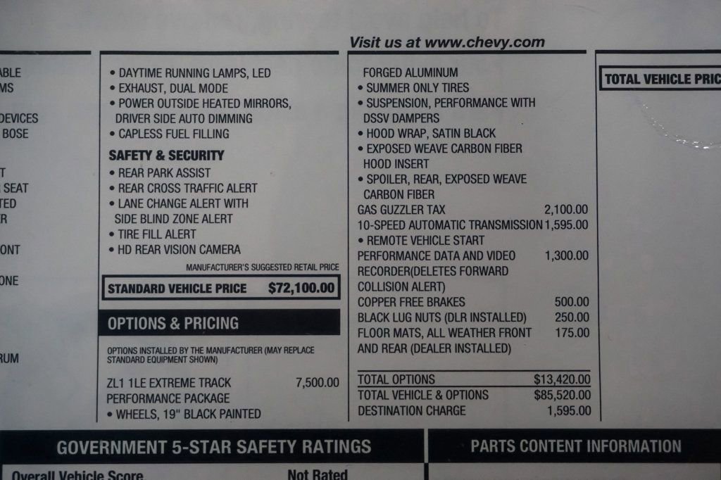 Used 2024 Chevrolet Camaro ZL1 image 96