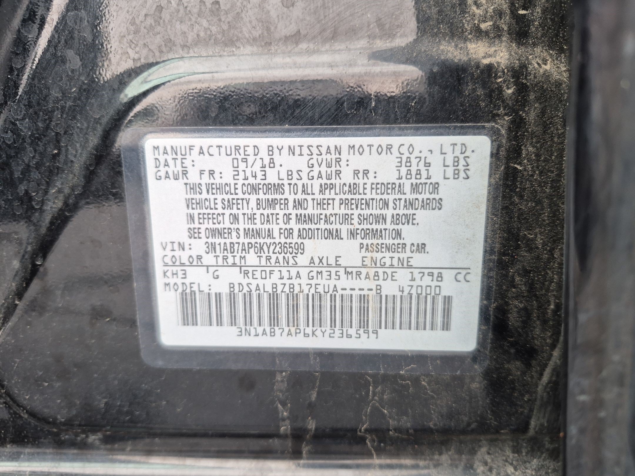 Used 2019 Nissan Sentra S FWD image 31