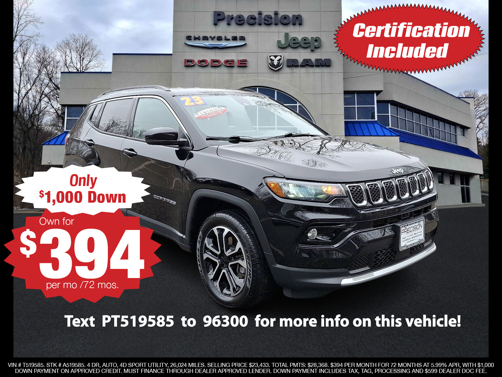 Used 2023 Jeep Compass Limited