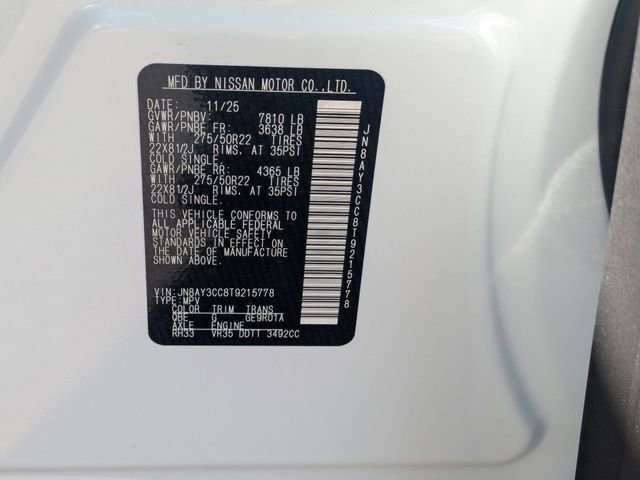 New 2026 Nissan Armada Platinum Reserve AWD/4WD image 37
