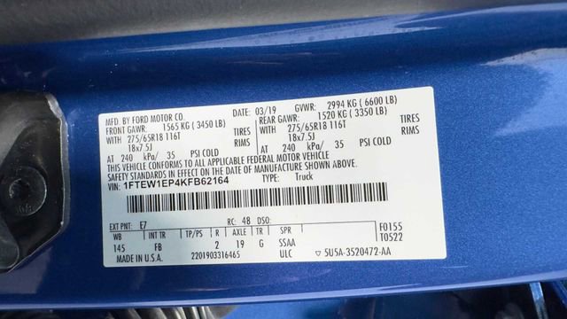 Used 2019 Ford F150 XLT w/ Equipment Group 302A Luxury AWD/4WD image 40