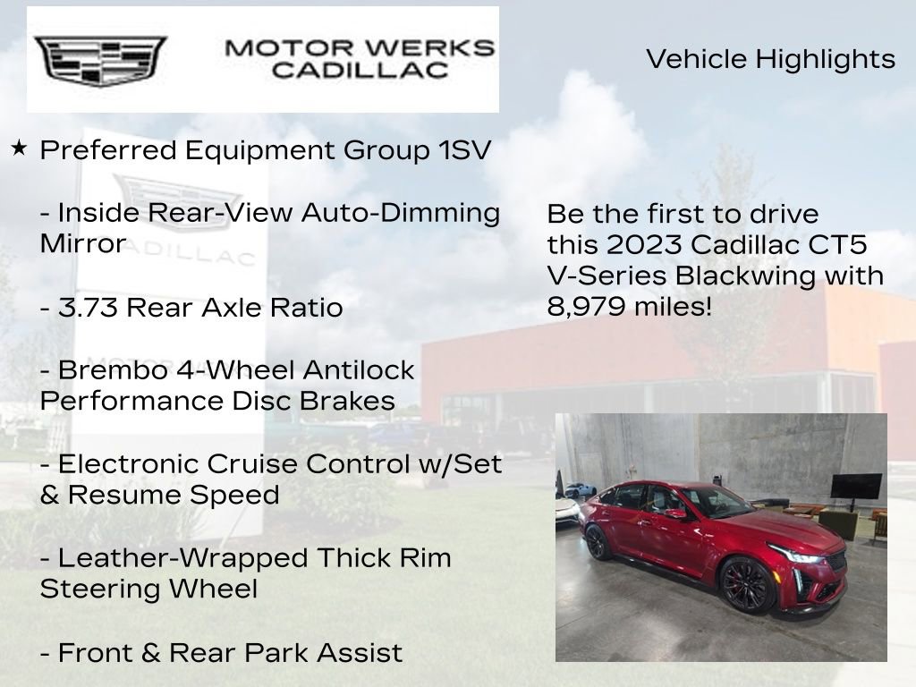 Used 2023 Cadillac CT5 V Blackwing w/ Carbon Fiber Package 2 RWD image 15