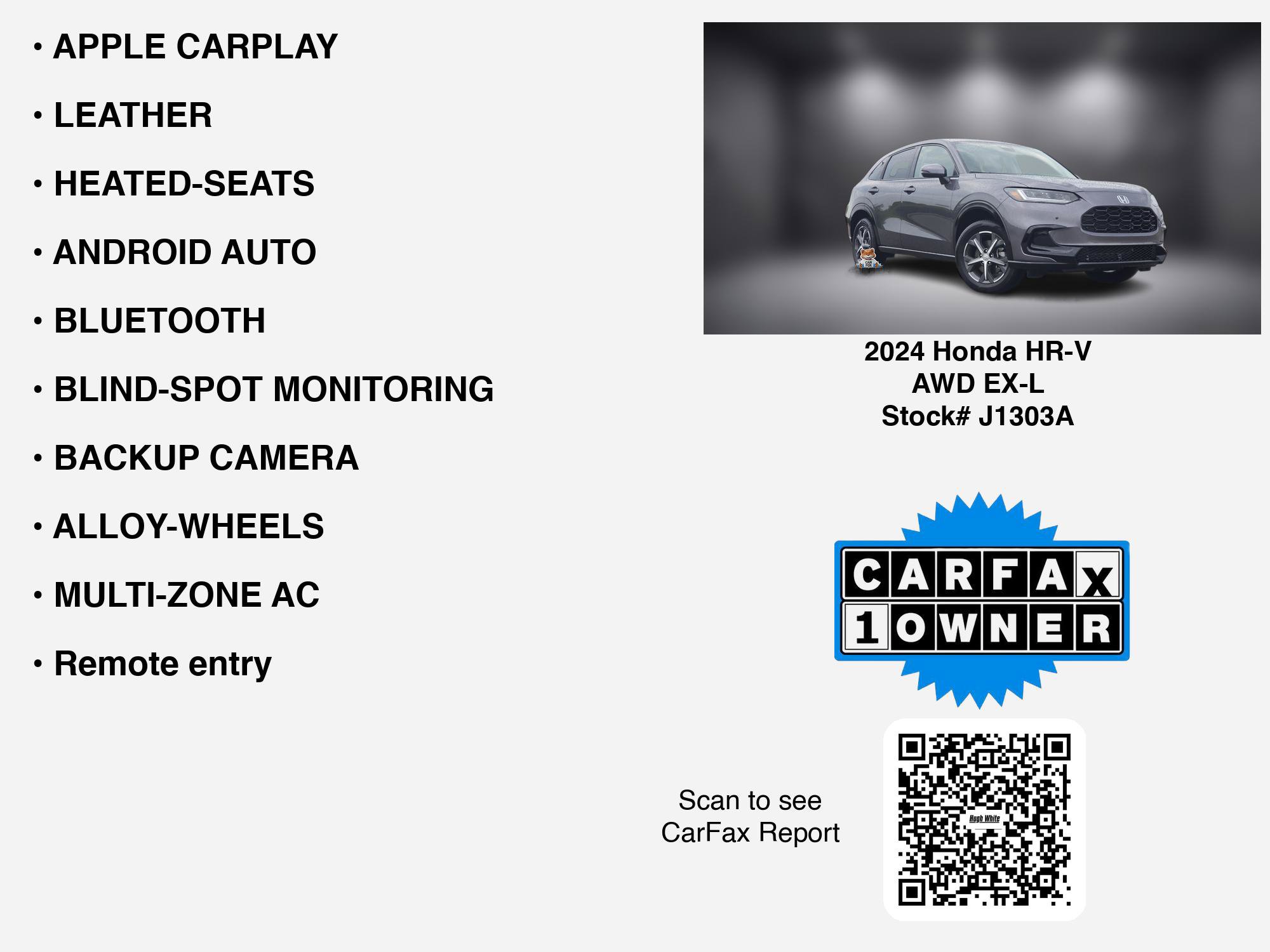 Used 2024 Honda HR-V EX-L image 7