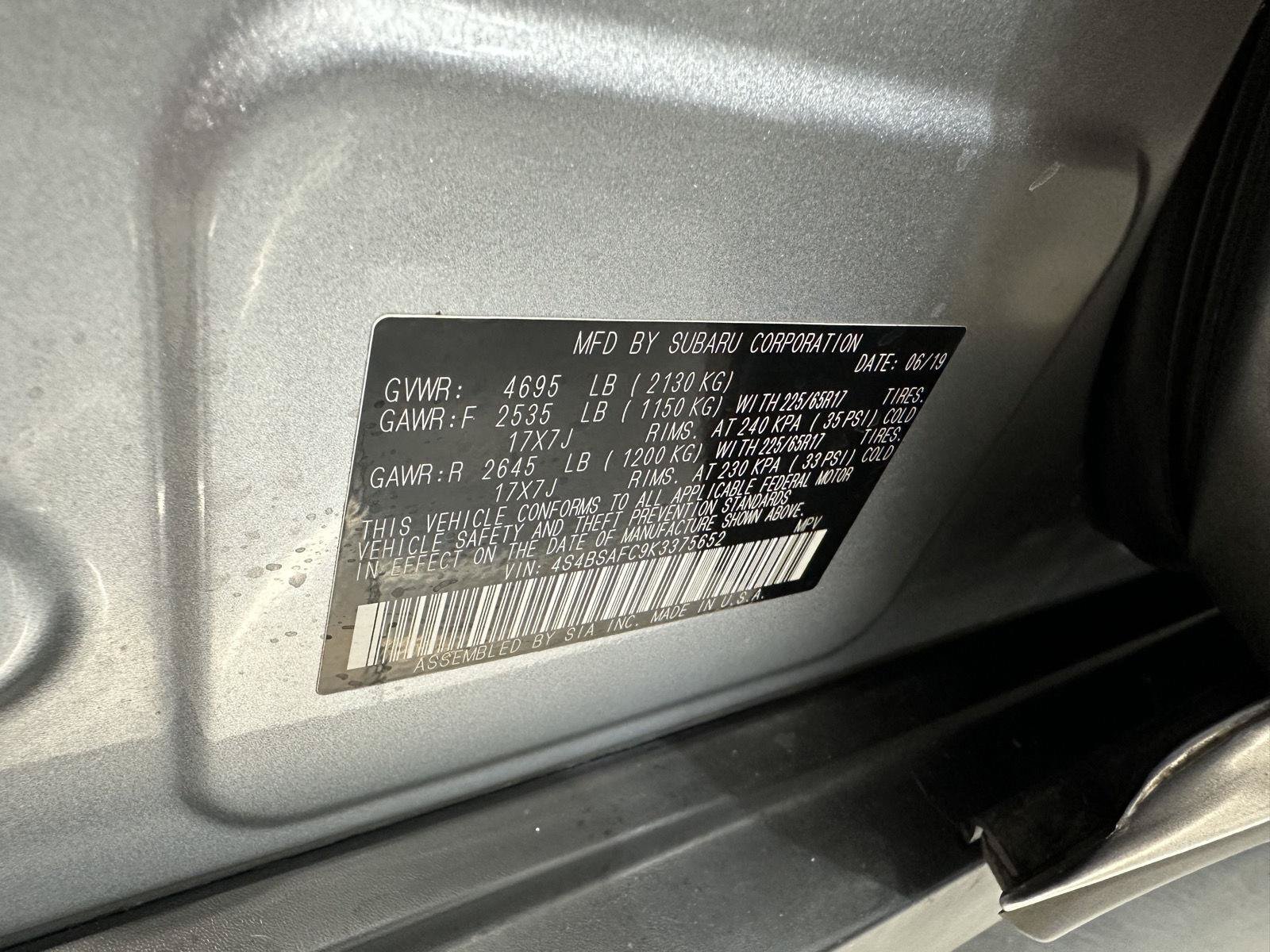Used 2019 Subaru Outback 2.5i Premium w/ Popular Package #2 AWD/4WD image 16