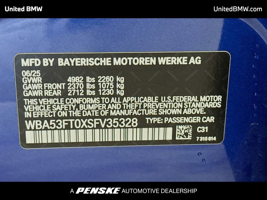 Certified 2025 BMW M340i Sedan RWD image 15