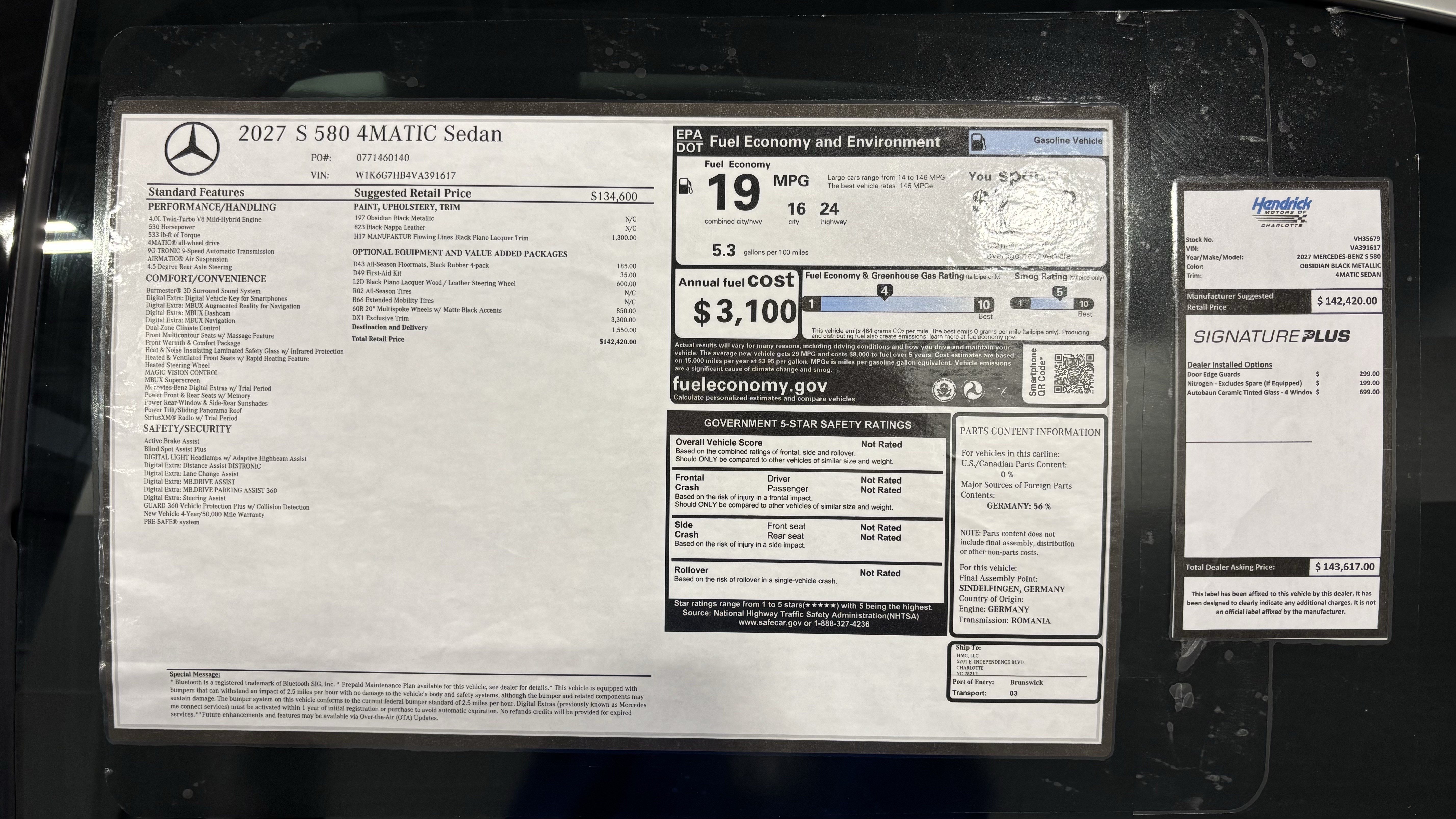 New 2027 Mercedes-Benz S 580 4MATIC Sedan image 29