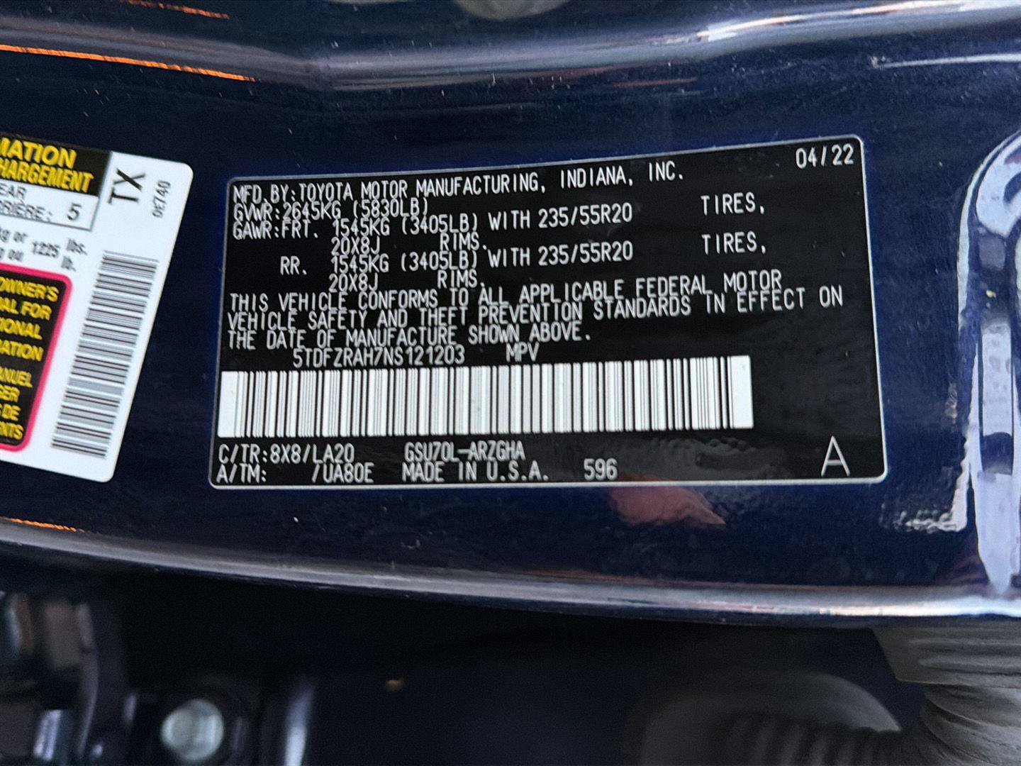 Used 2022 Toyota Highlander Platinum FWD image 46